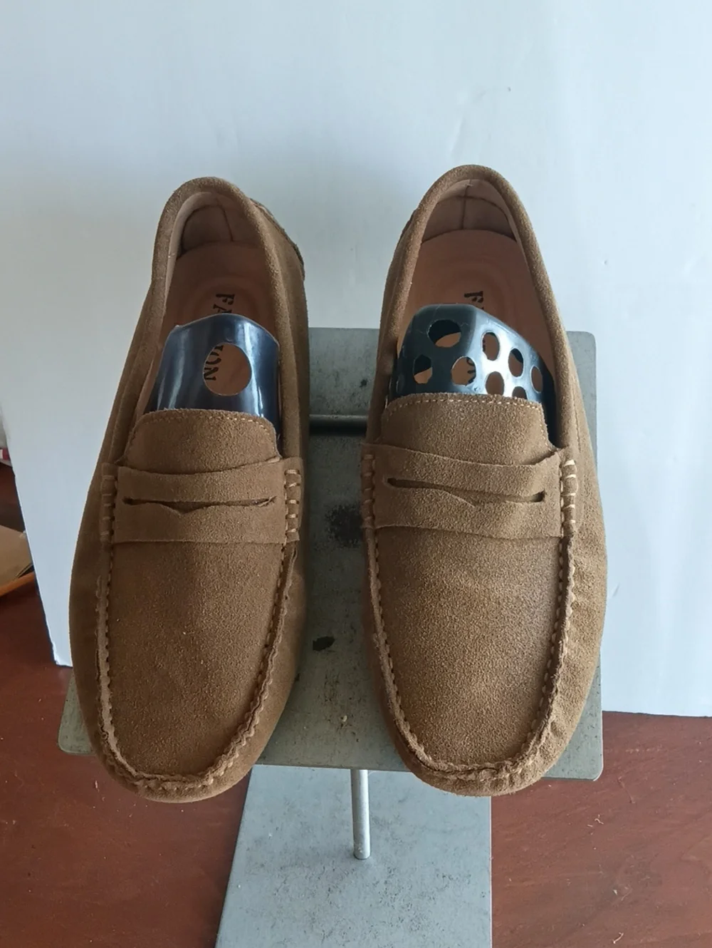 Men's Brown Suede Driving Moccasin Sz 11